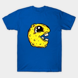 Pac-Moon Lunar Cartoon Character T-Shirt